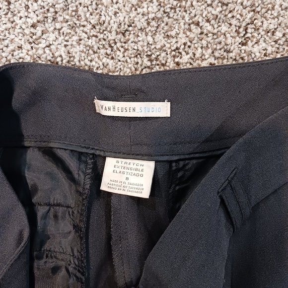VanHeusen Studio Womens Stretch Dress Pants - Size 8 - Picture 2 of 6